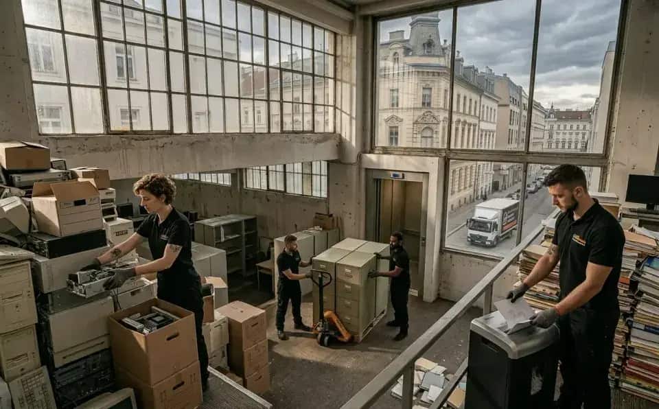 Entrümpelung einer Bürofläche
