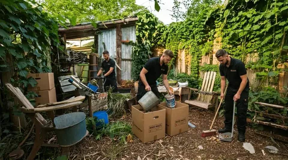 Entrümpelung im Gartenbereich