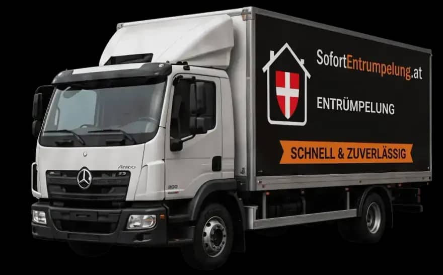 Entrümpelungstransporter von SofortEntrümpelung in Wien